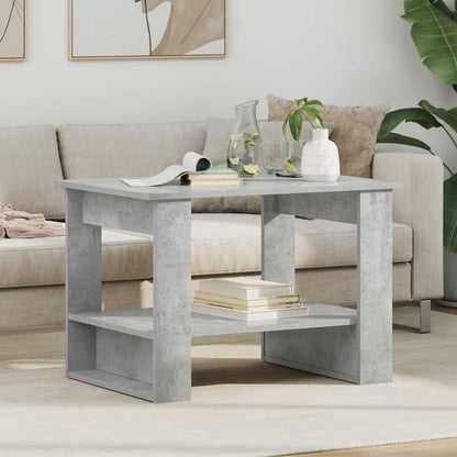 Tavolino da salotto Grigio cemento 72 x 50 x 50 cm