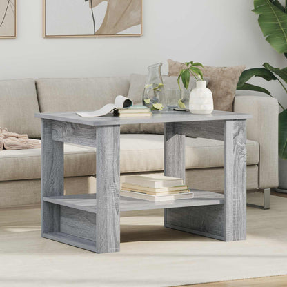 Tavolino da salotto Grigio Sonoma 72 x 50 x 50 cm | homemem39