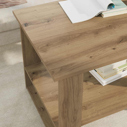 Tavolino da salotto Rovere artigianale 72 x 50 x 50 cm | homemem39