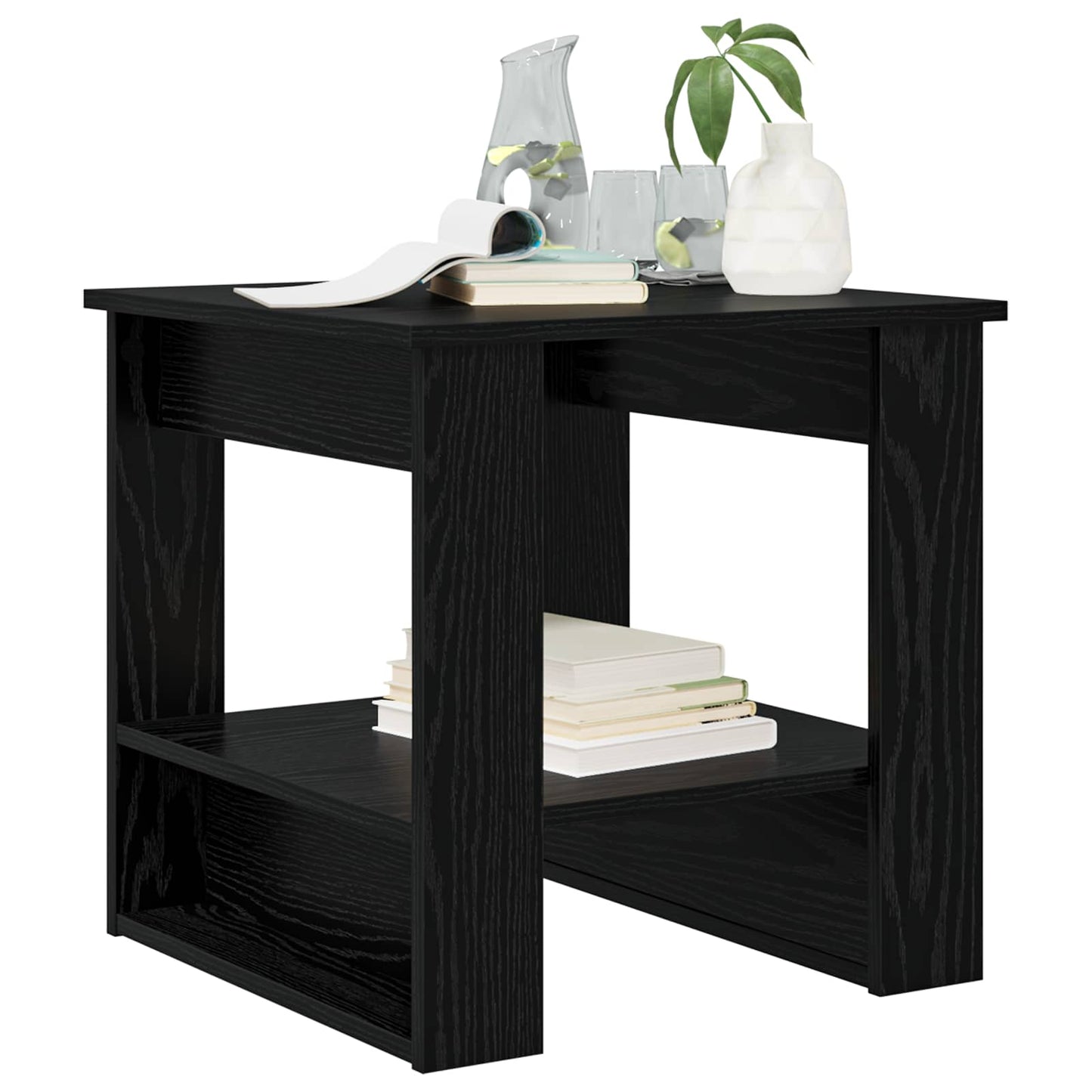 Tavolino da salotto Rovere Nero 51 x 50 x 50 cm | homemem39