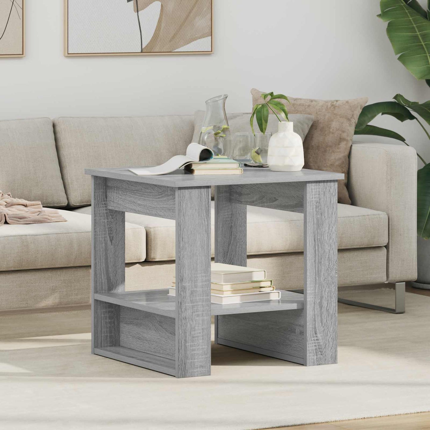 Tavolino da salotto Grigio Sonoma 51 x 50 x 50 cm | homemem39