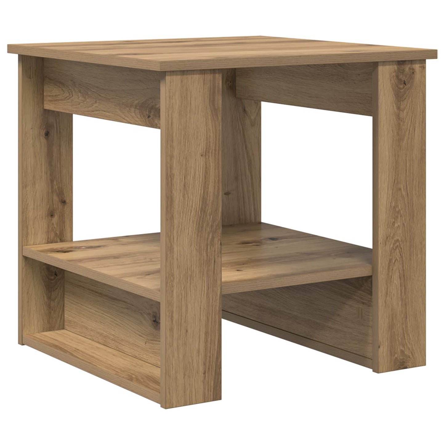 Tavolino da salotto Rovere artigianale 51 x 50 x 50 cm | homemem39