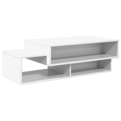 Tavolino da salotto Bianco 105 x 50 x 32,5 cm Legno multistrato