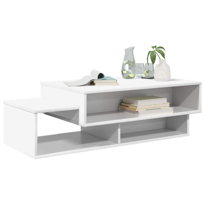 Tavolino da salotto Bianco 105 x 50 x 32,5 cm Legno multistrato