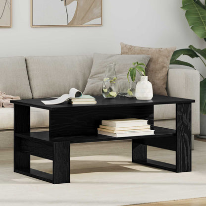 Tavolino da salotto Rovere Nero 90 x 50 x 40 cm
