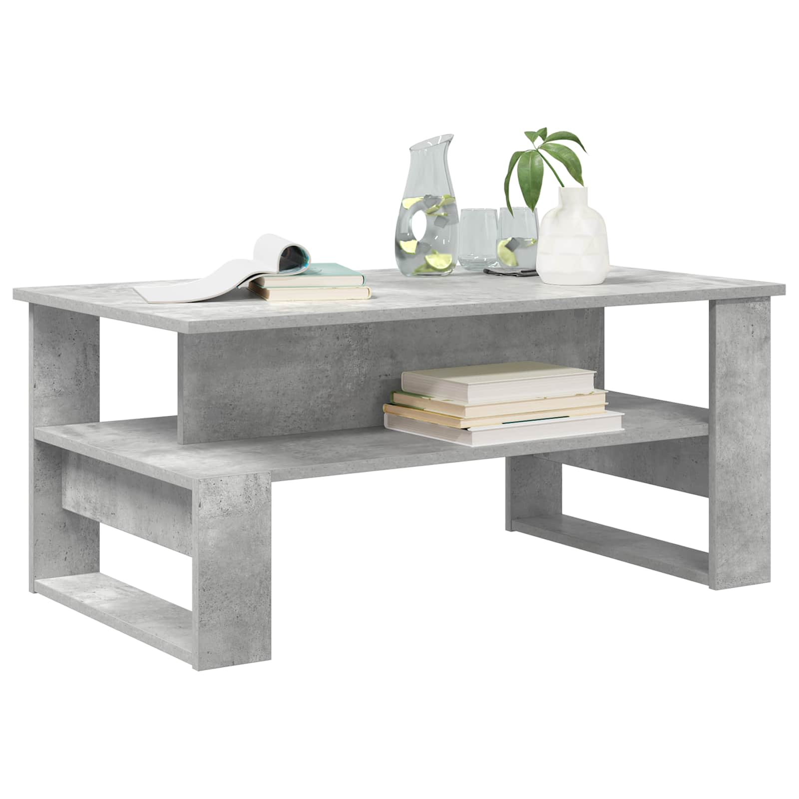 Tavolino da salotto Grigio cemento 90 x 50 x 40 cm | homemem39
