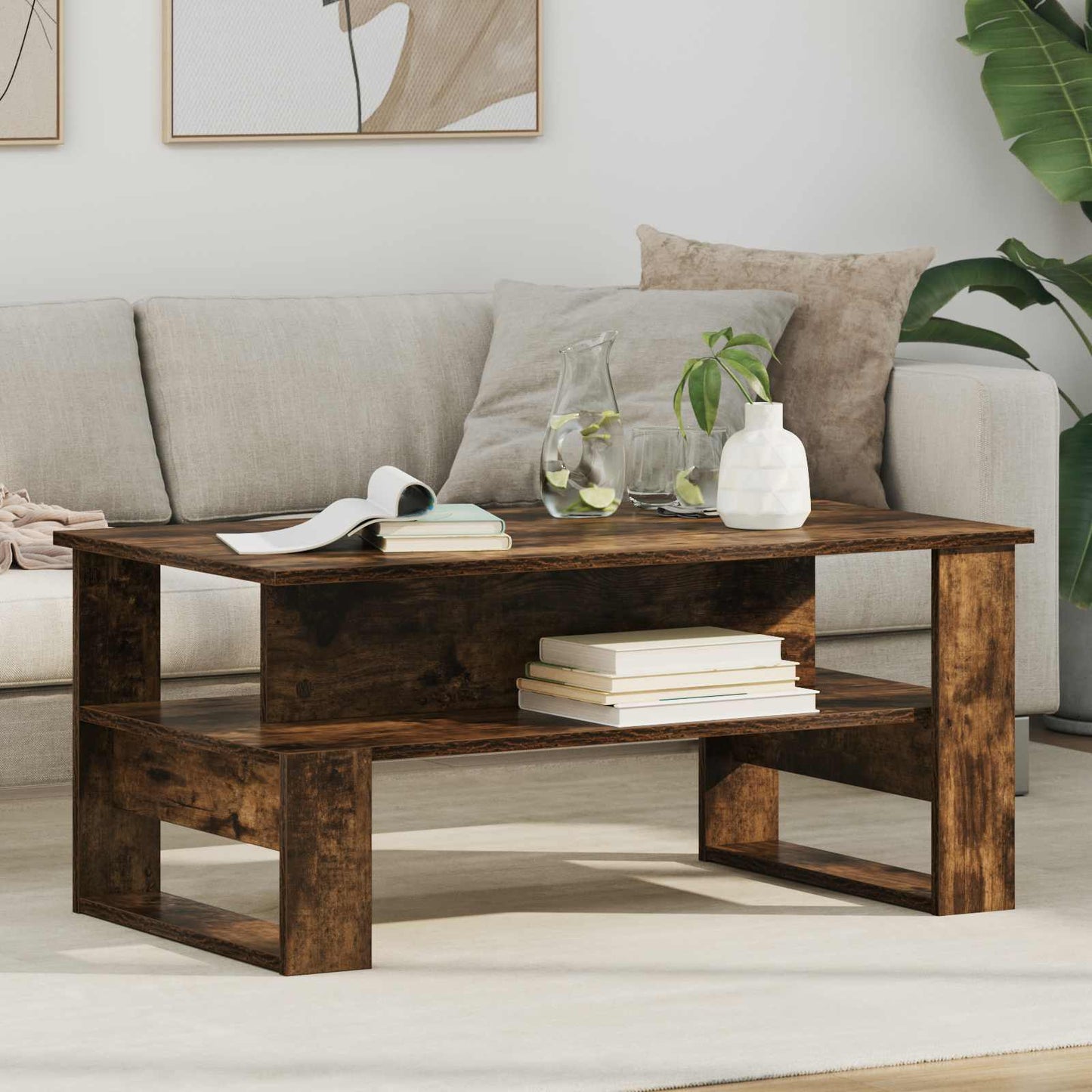 Tavolino da salotto Rovere fumé 90 x 50 x 40 cm | homemem39