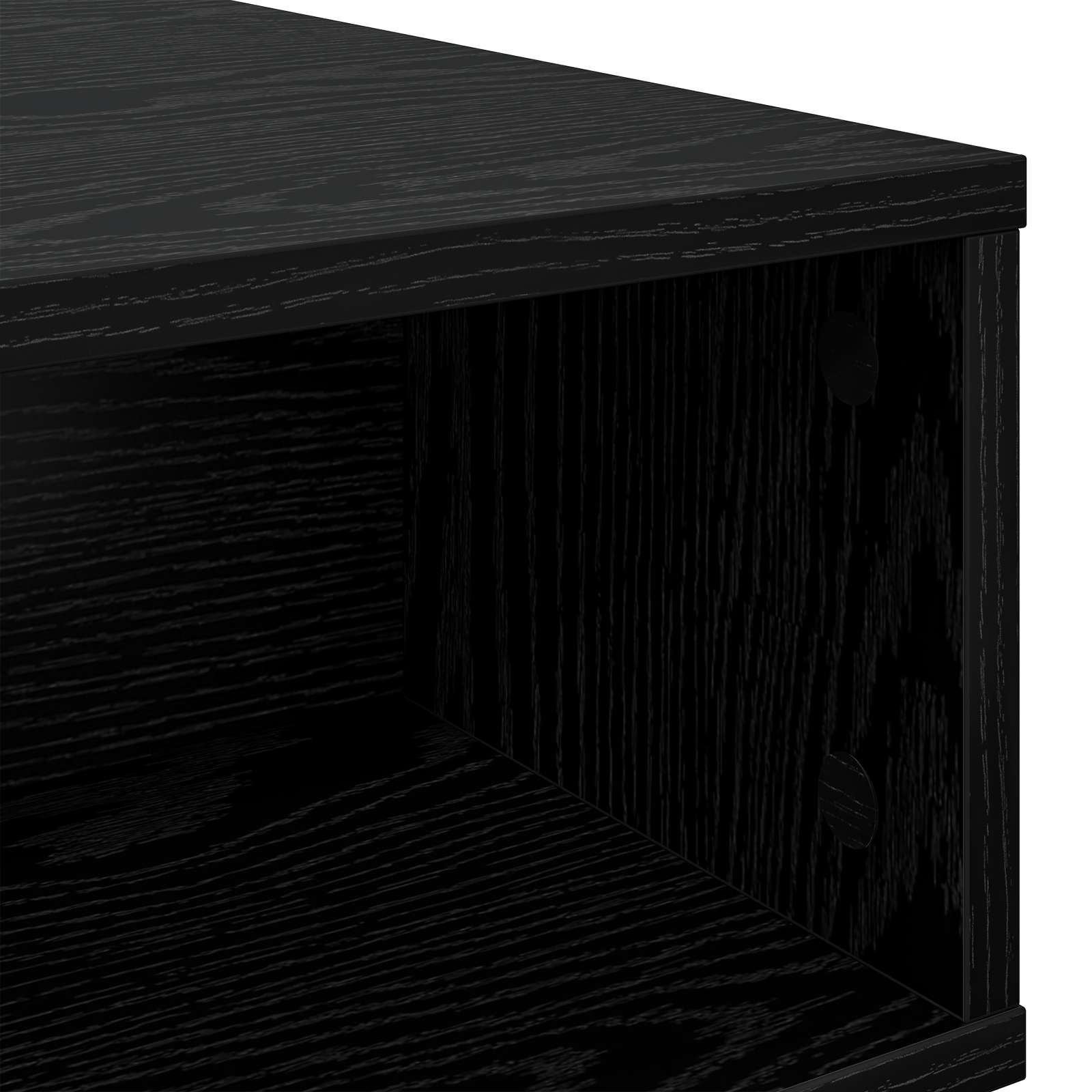 Tavolino da salotto Rovere Nero 80 x 46 x 35 cm | homemem39