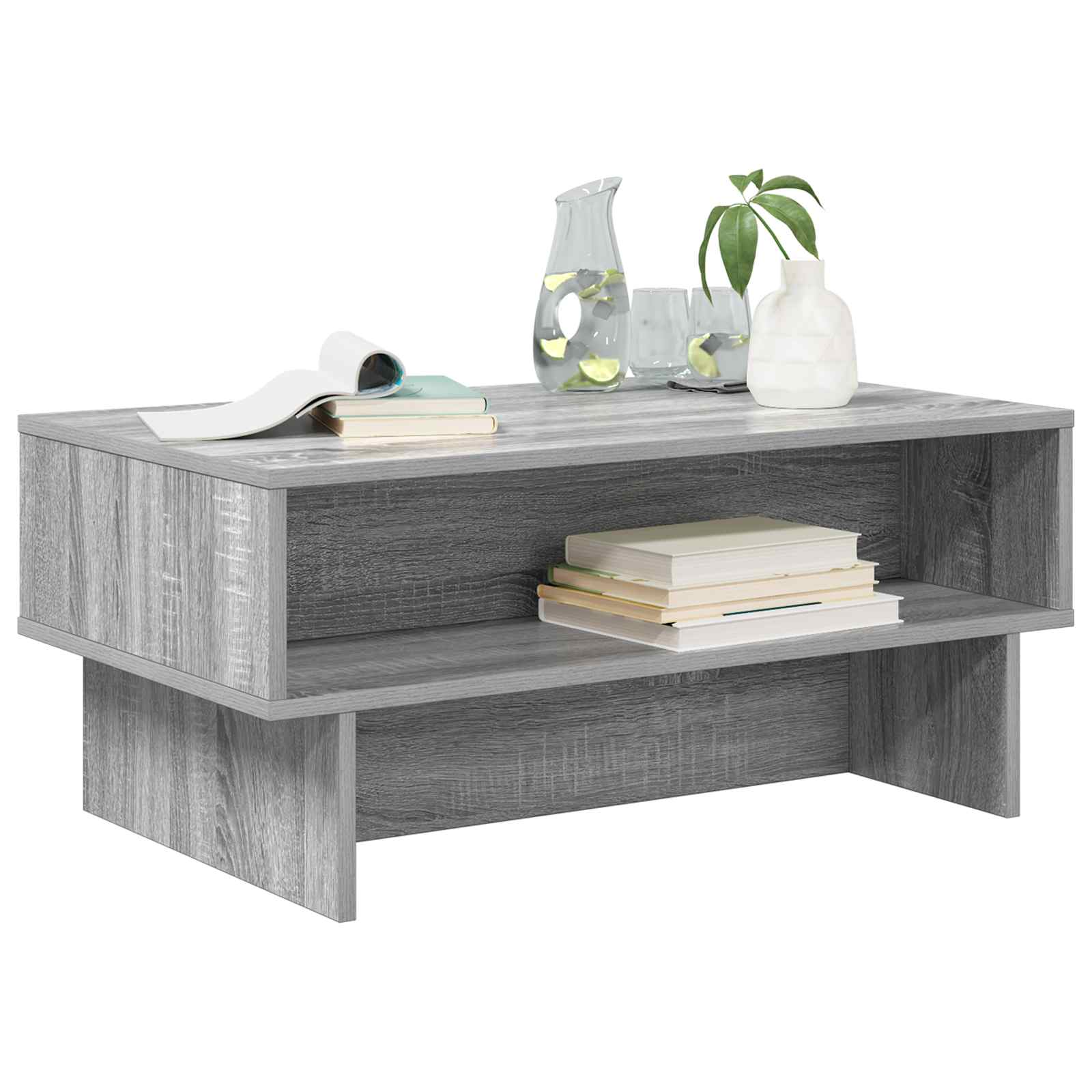 Tavolino da salotto Grigio Sonoma 80 x 46 x 35 cm | homemem39
