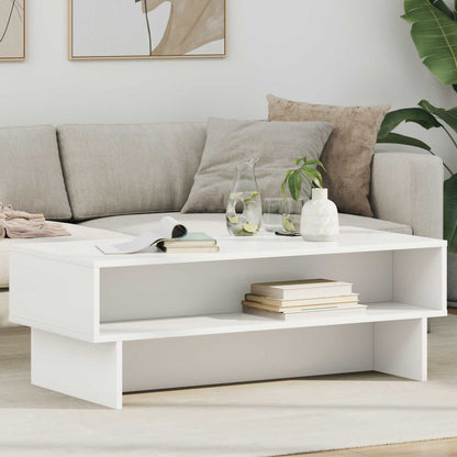 Tavolino da salotto Bianco 100 x 46 x 35 cm Legno multistrato