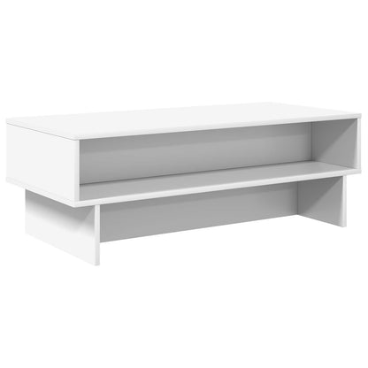 Tavolino da salotto Bianco 100 x 46 x 35 cm Legno multistrato