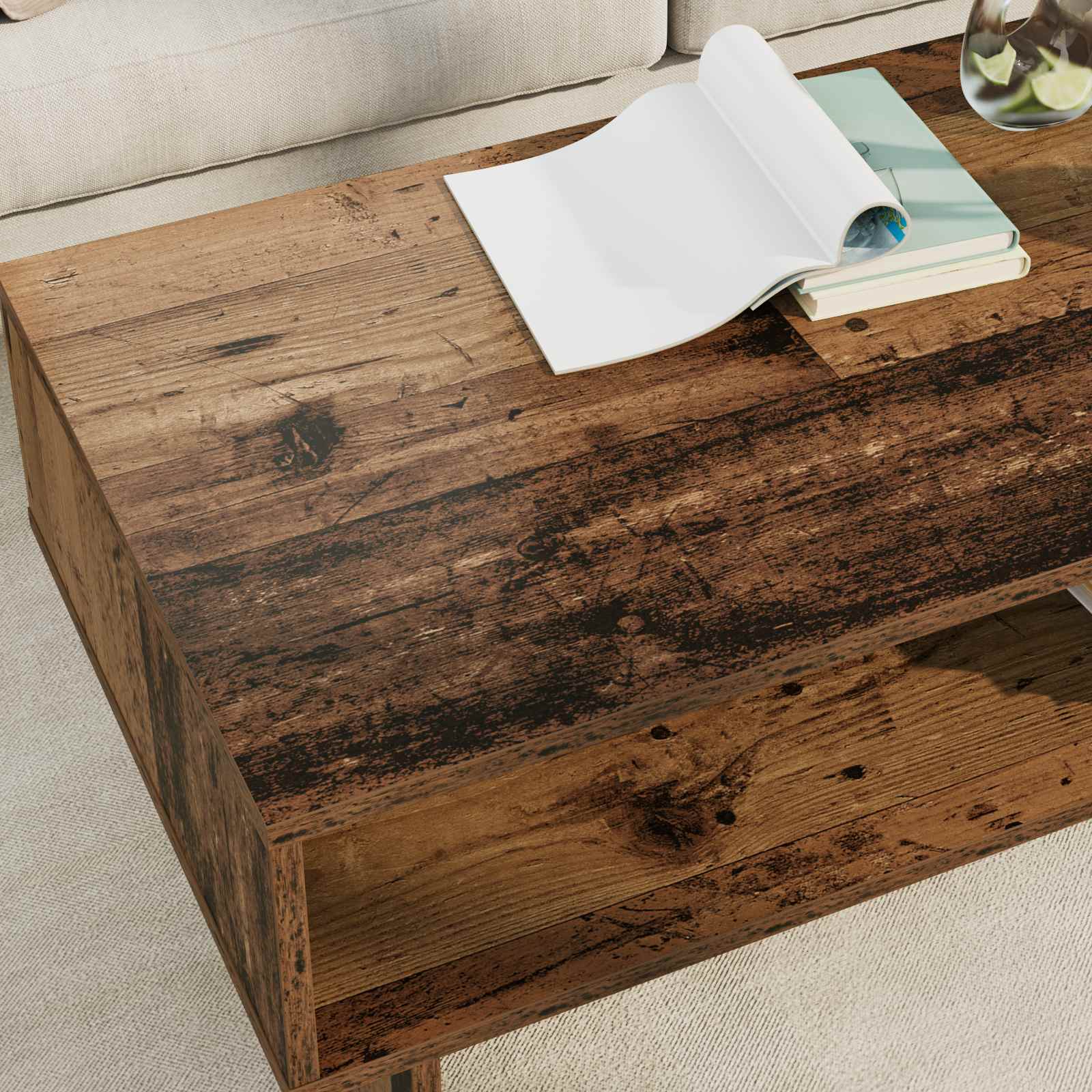 Tavolino da salotto Legno vecchio 100 x 46 x 35 cm | homemem39