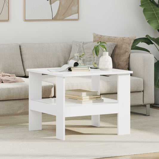 Tavolino da salotto Bianco 57 x 55 x 45 cm Legno multistrato