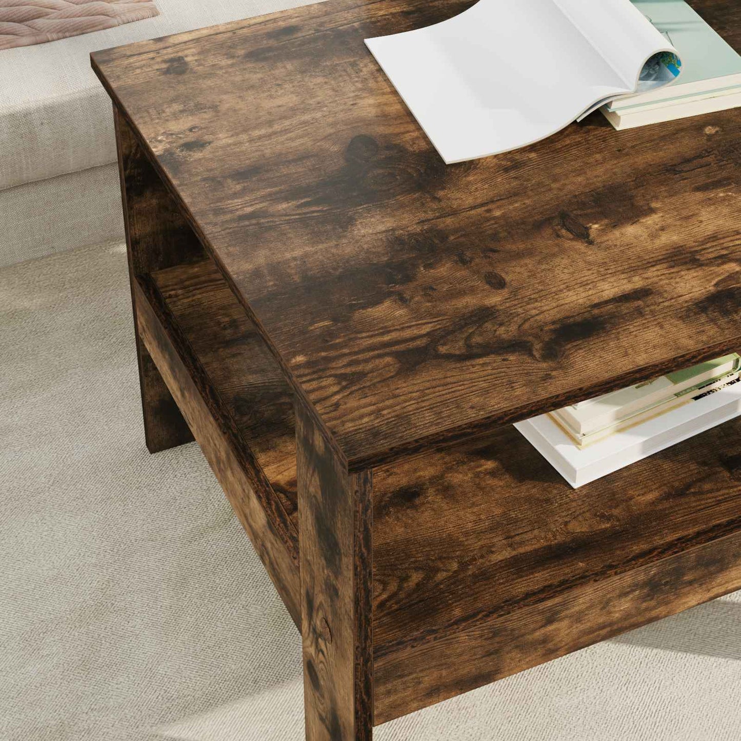 Tavolino da salotto Rovere fumé 57 x 55 x 45 cm | homemem39