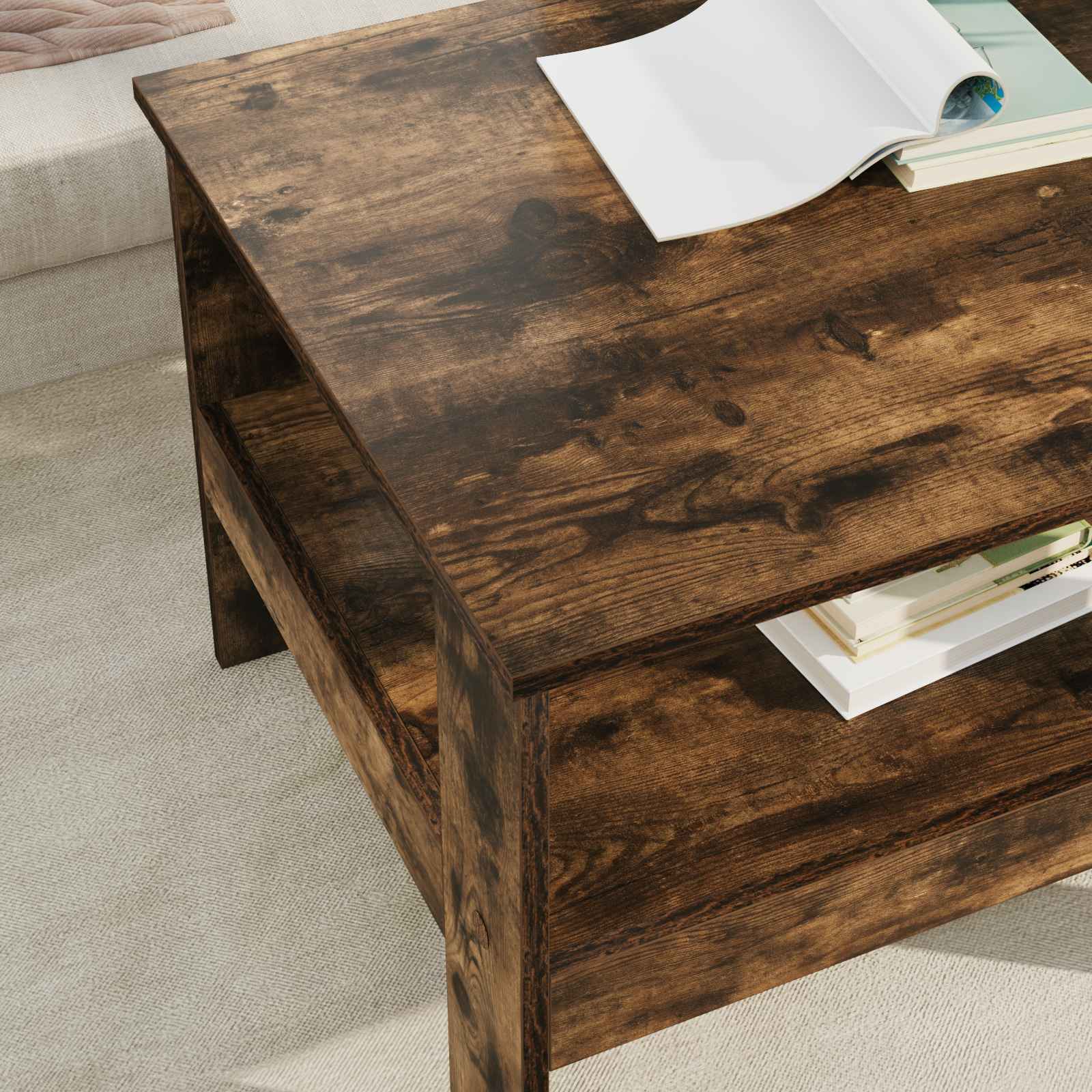 Tavolino da salotto Rovere fumé 57 x 55 x 45 cm | homemem39