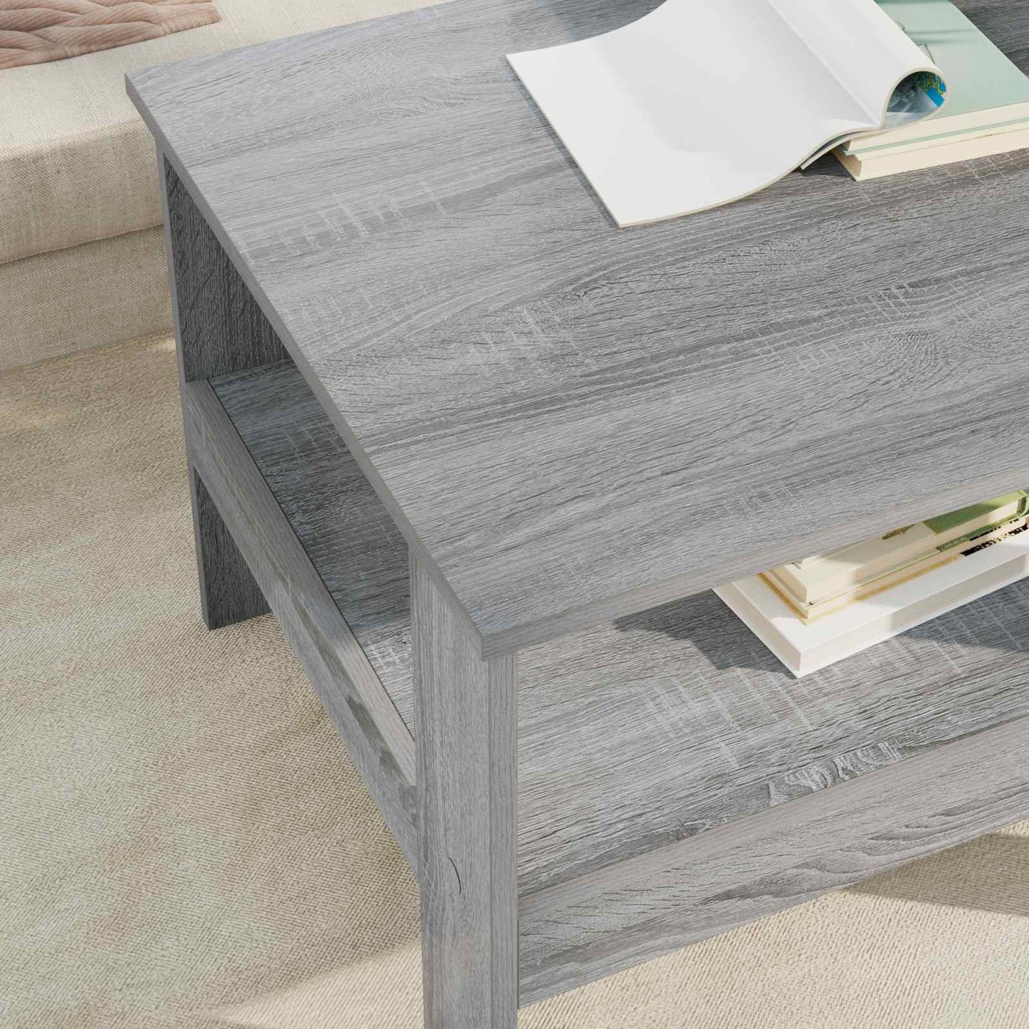 Tavolino da salotto Grigio Sonoma 57 x 55 x 45 cm | homemem39