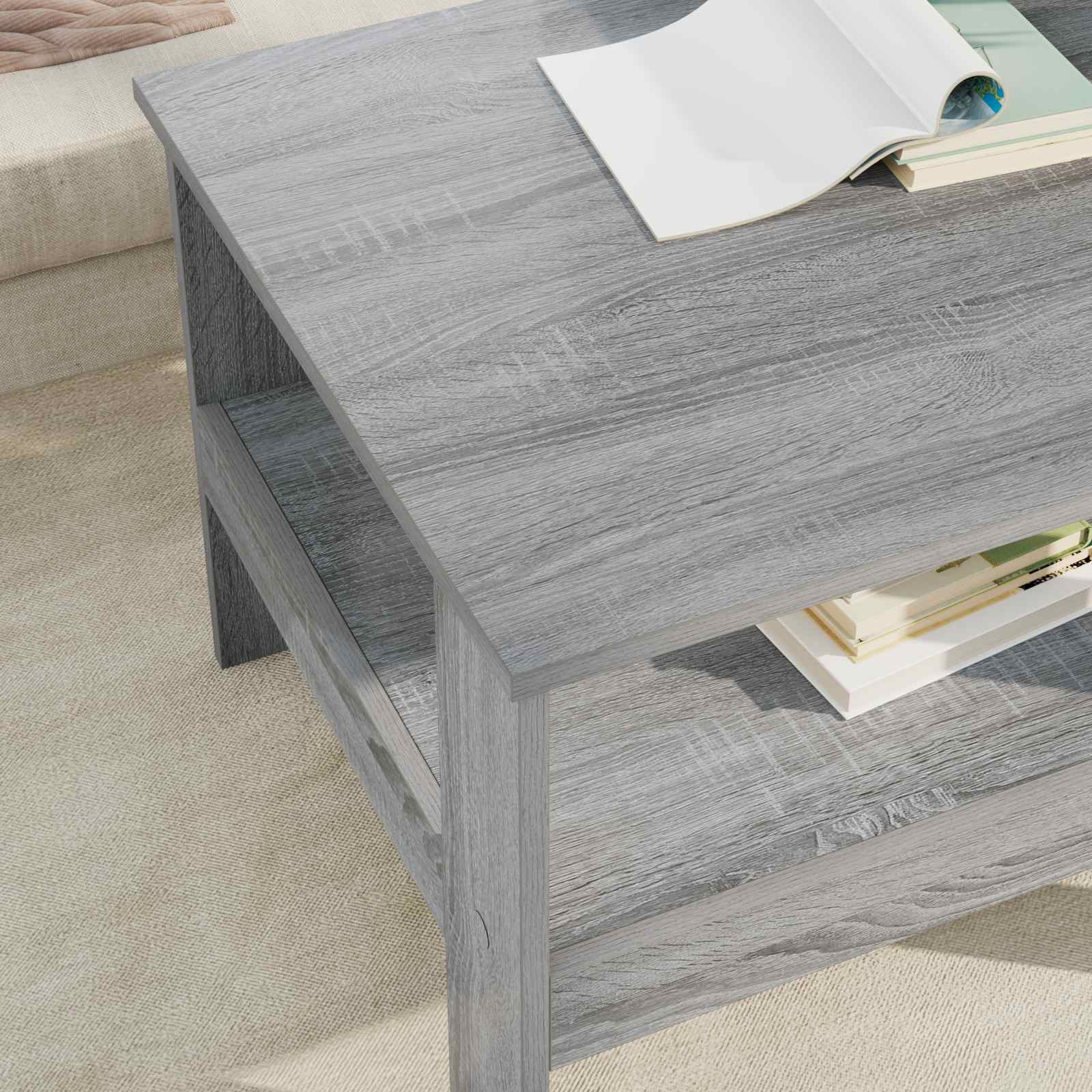Tavolino da salotto Grigio Sonoma 57 x 55 x 45 cm | homemem39