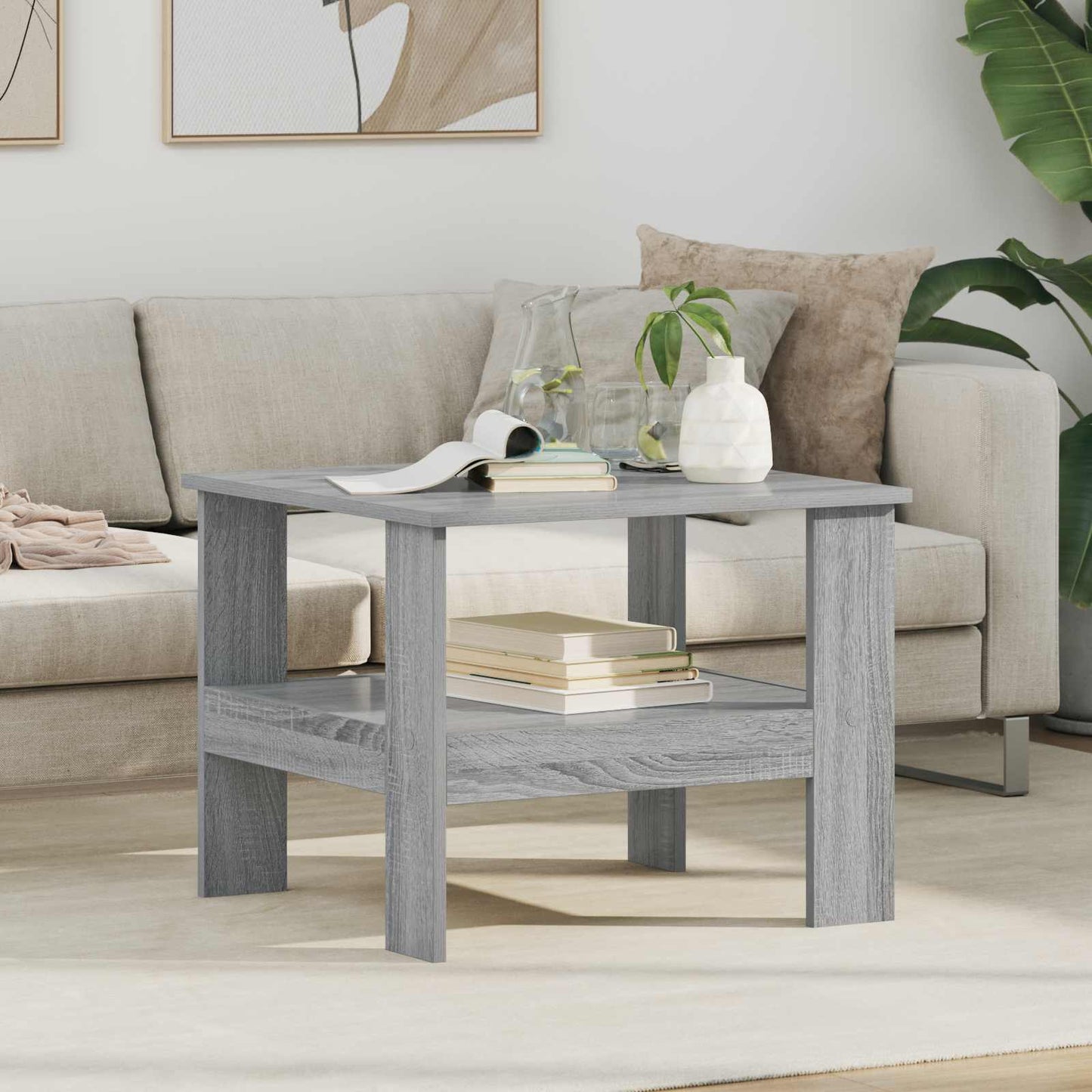Tavolino da salotto Grigio Sonoma 57 x 55 x 45 cm | homemem39