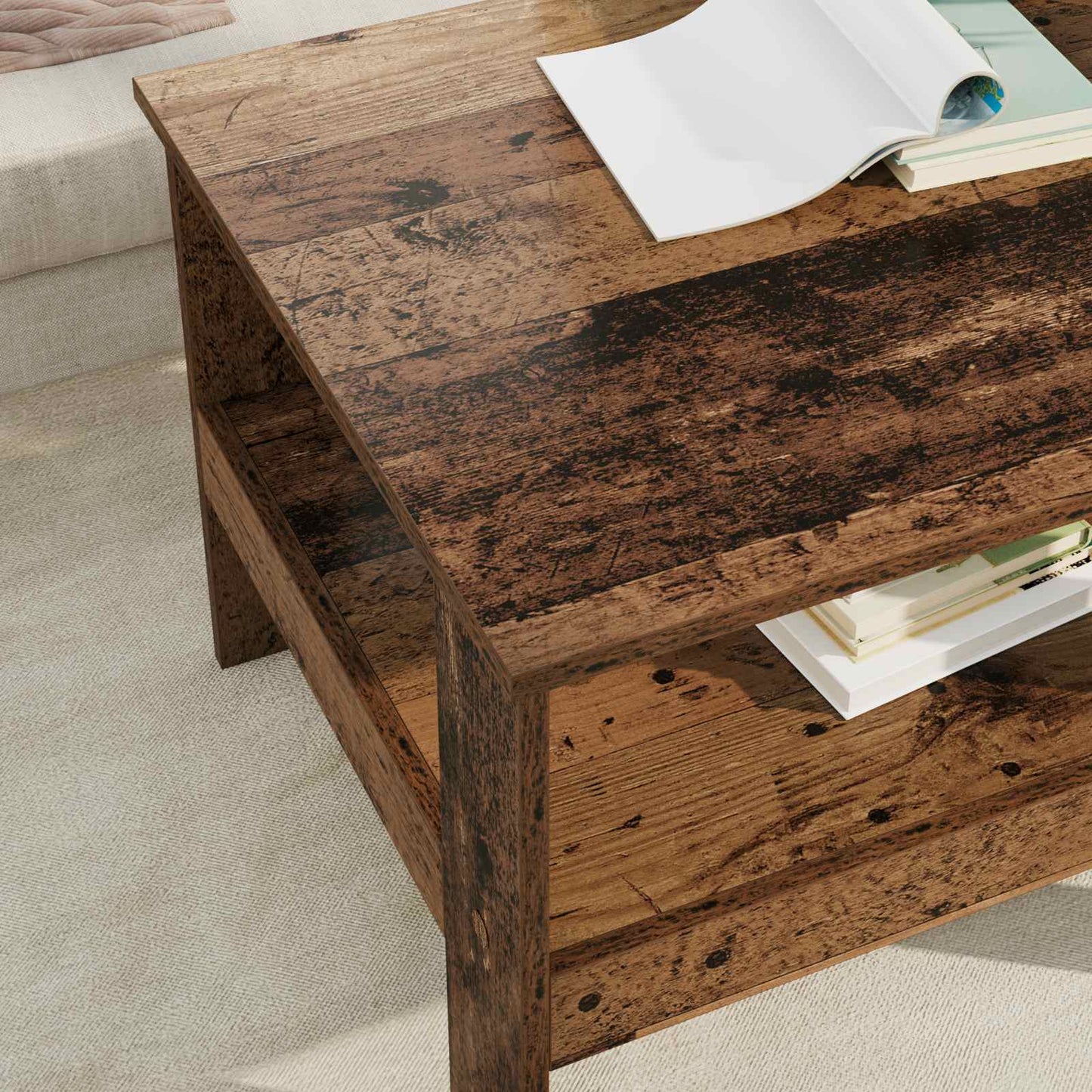 Tavolino da salotto Legno vecchio 57 x 55 x 45 cm | homemem39