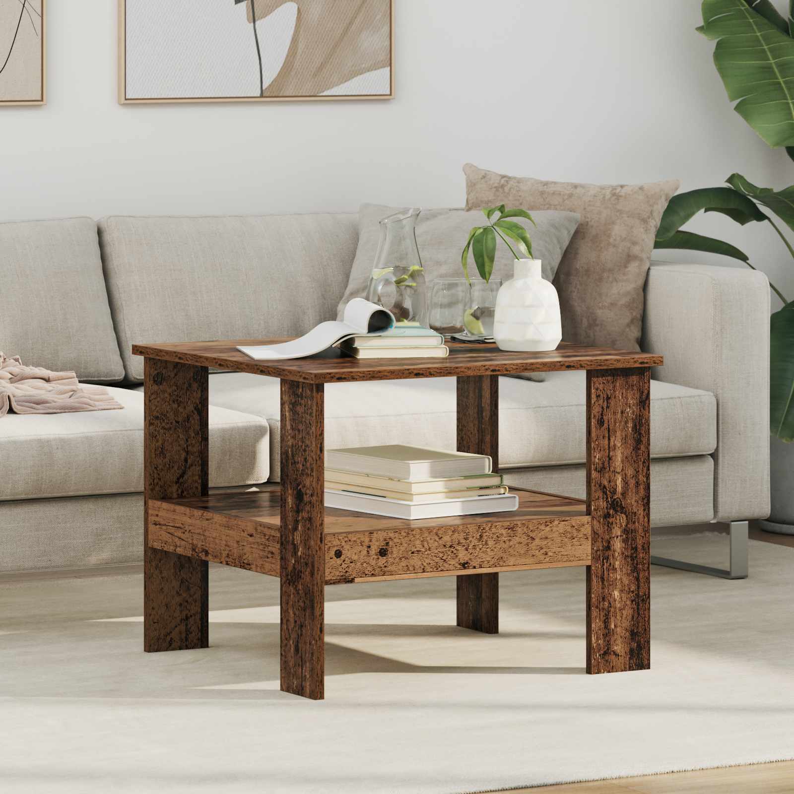 Tavolino da salotto Legno vecchio 57 x 55 x 45 cm | homemem39