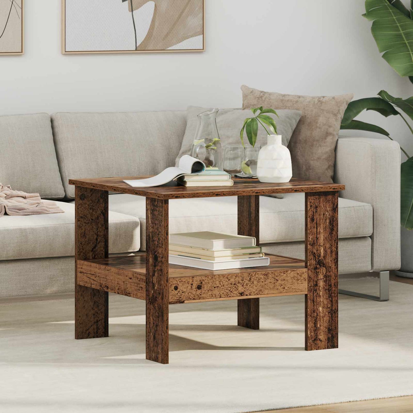 Tavolino da salotto Legno vecchio 57 x 55 x 45 cm