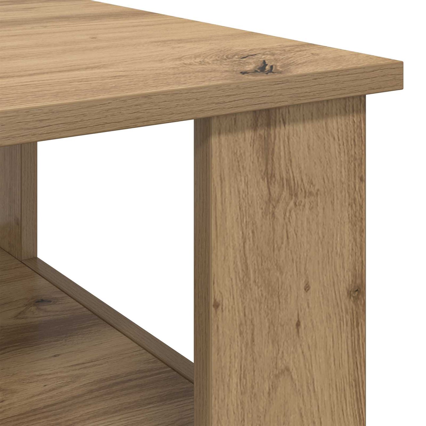 Tavolino da salotto Rovere artigianale 57 x 55 x 45 cm | homemem39