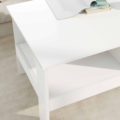 Tavolino da salotto Bianco 90 x 50 x 45 cm Legno multistrato | homemem39
