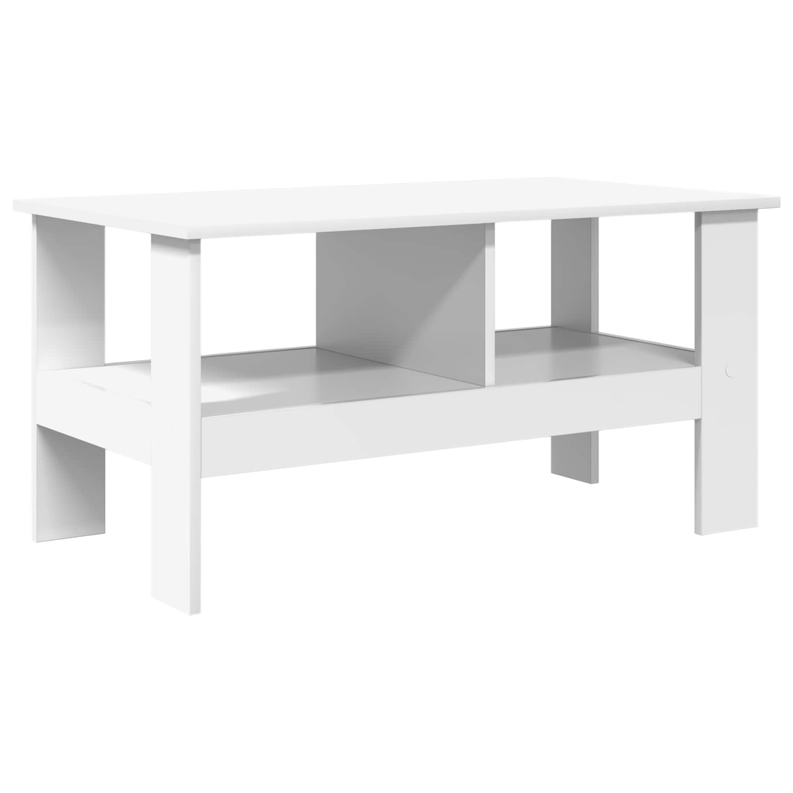 Tavolino da salotto Bianco 90 x 50 x 45 cm Legno multistrato | homemem39