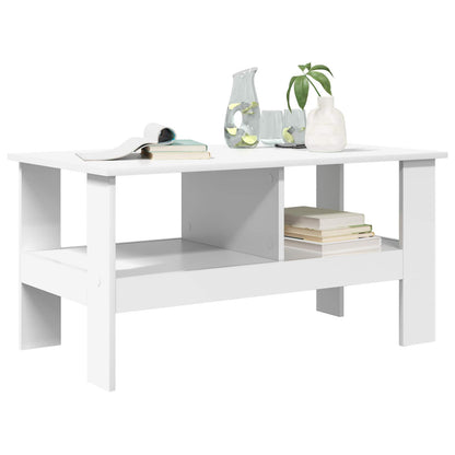 Tavolino da salotto Bianco 90 x 50 x 45 cm Legno multistrato | homemem39