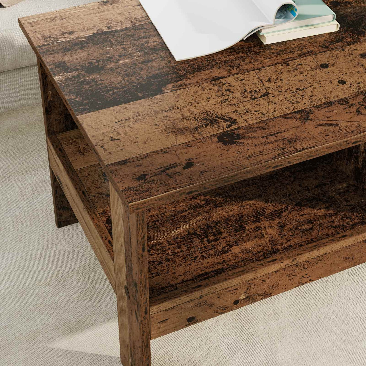 Tavolino da salotto Legno vecchio 90 x 50 x 45 cm | homemem39