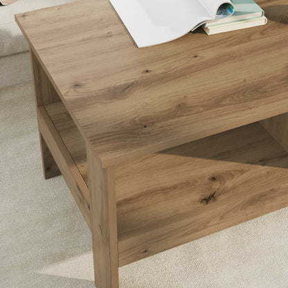 Tavolino da salotto Rovere artigianale 90 x 50 x 45 cm