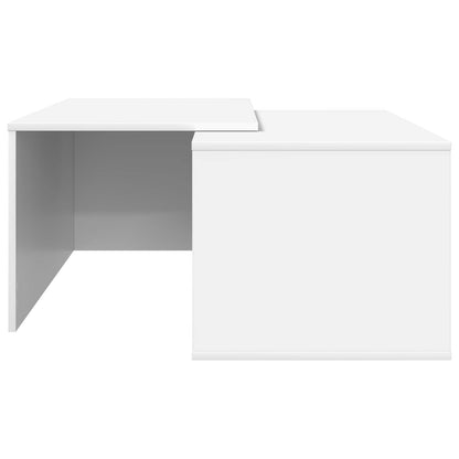 Set di Tavolini da Caffè 2 pcs Bianco Legno multistrato | homemem39