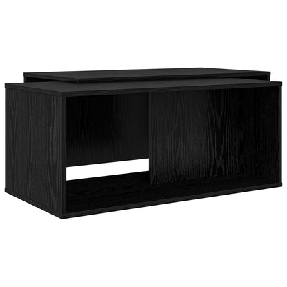 Set di Tavolini da Caffè 2 pcs Rovere Nero Legno multistrato | homemem39