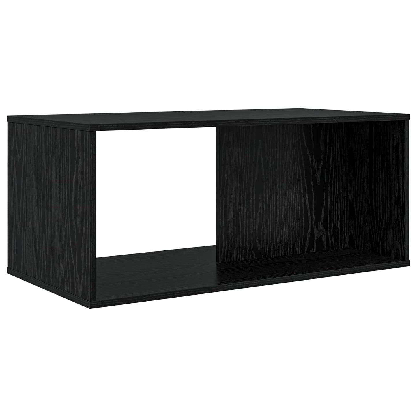 Set di Tavolini da Caffè 2 pcs Rovere Nero Legno multistrato | homemem39