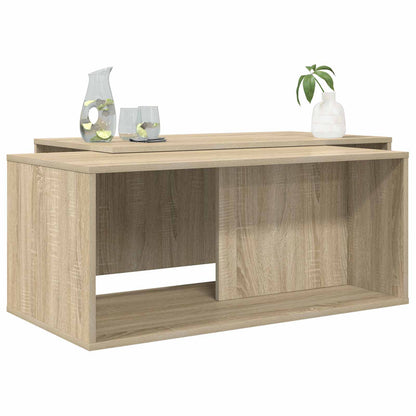 Set di Tavolini da Caffè 2 pcs Rovere Sonoma Legno multistrato | homemem39