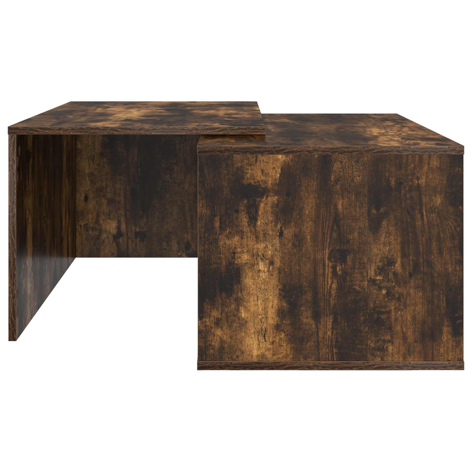 Set di Tavolini da Caffè 2 pcs Rovere fumé Legno multistrato | homemem39