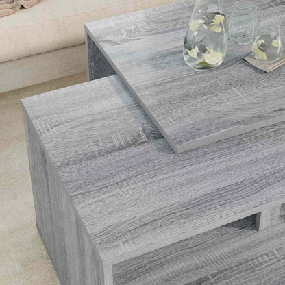Set di Tavolini da Caffè 2 pcs Grigio Sonoma Legno multistrato