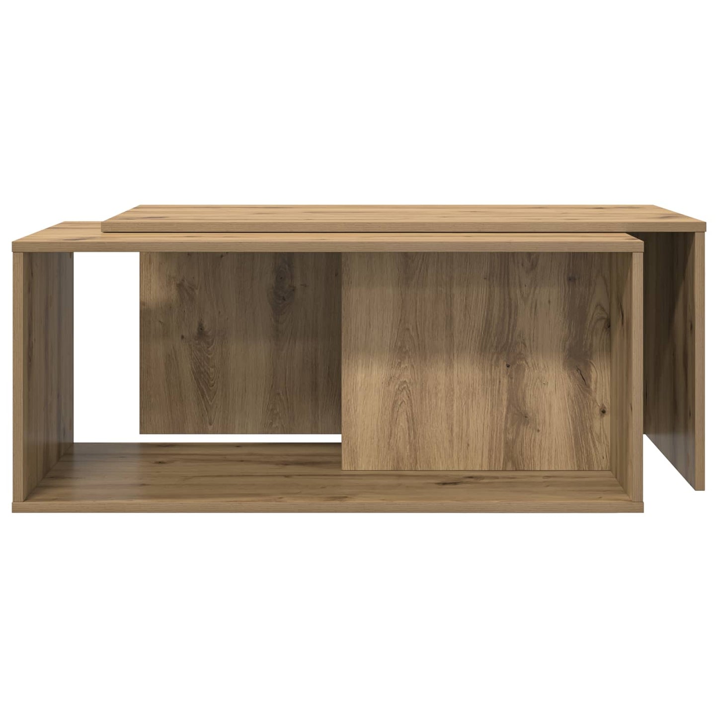 Set di Tavolini da Caffè 2 pcs Rovere artigianale