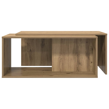 Set di Tavolini da Caffè 2 pcs Rovere artigianale