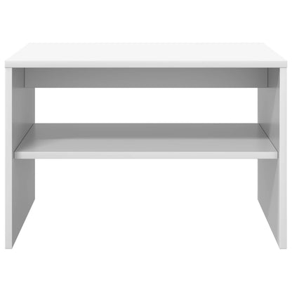 Tavolino da salotto Bianco 60 x 50 x 40 cm Legno multistrato