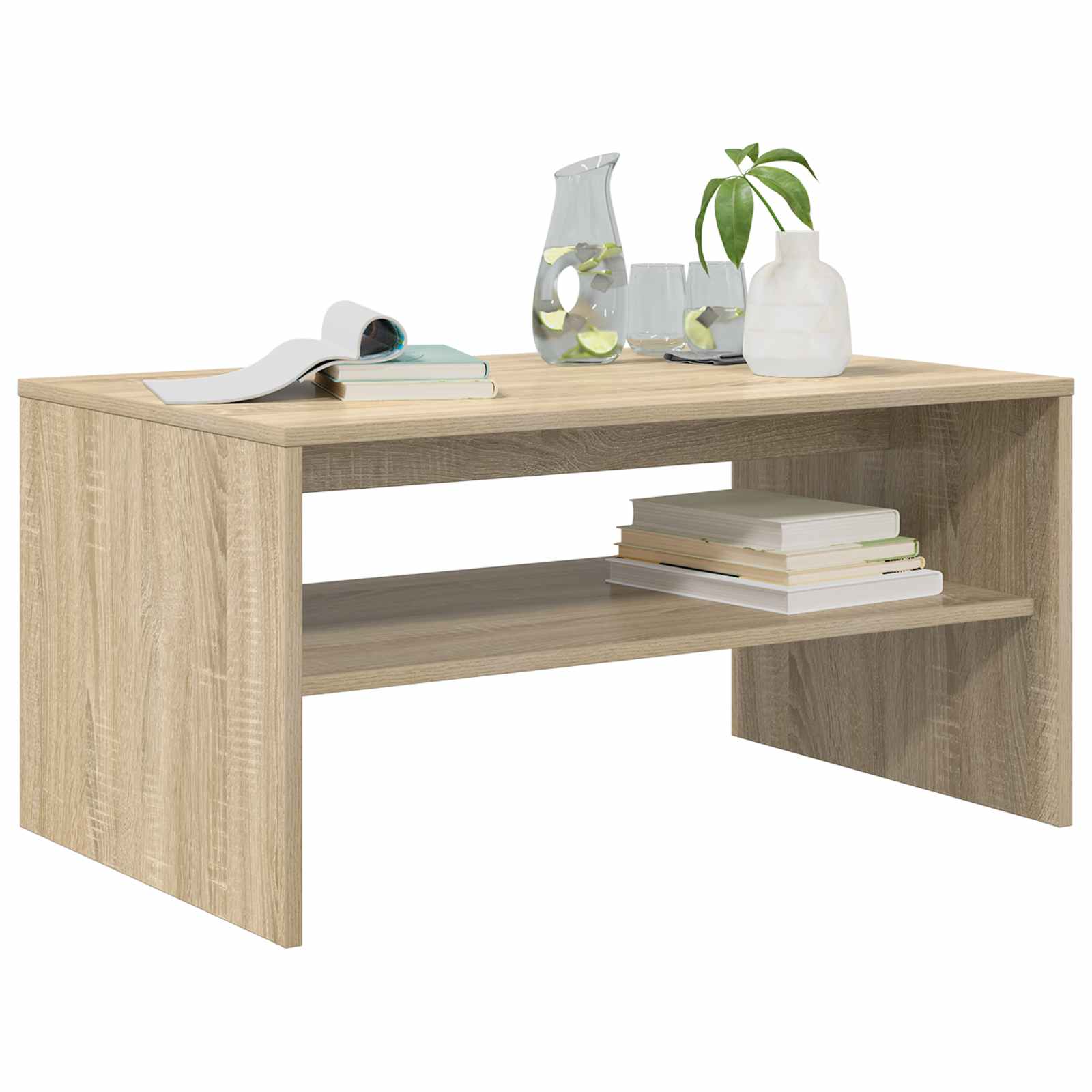 Tavolino da salotto Rovere Sonoma 80 x 50 x 40 cm | homemem39