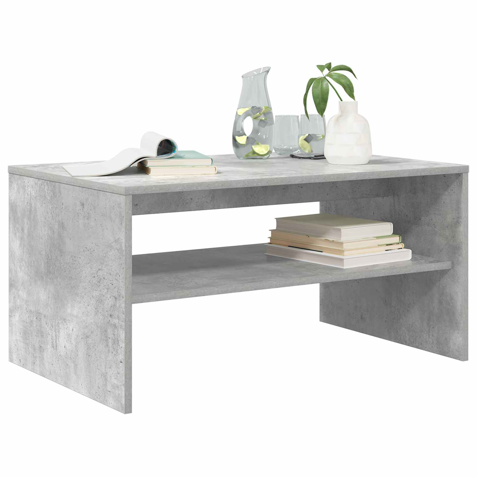 Tavolino da salotto Grigio cemento 80 x 50 x 40 cm | homemem39