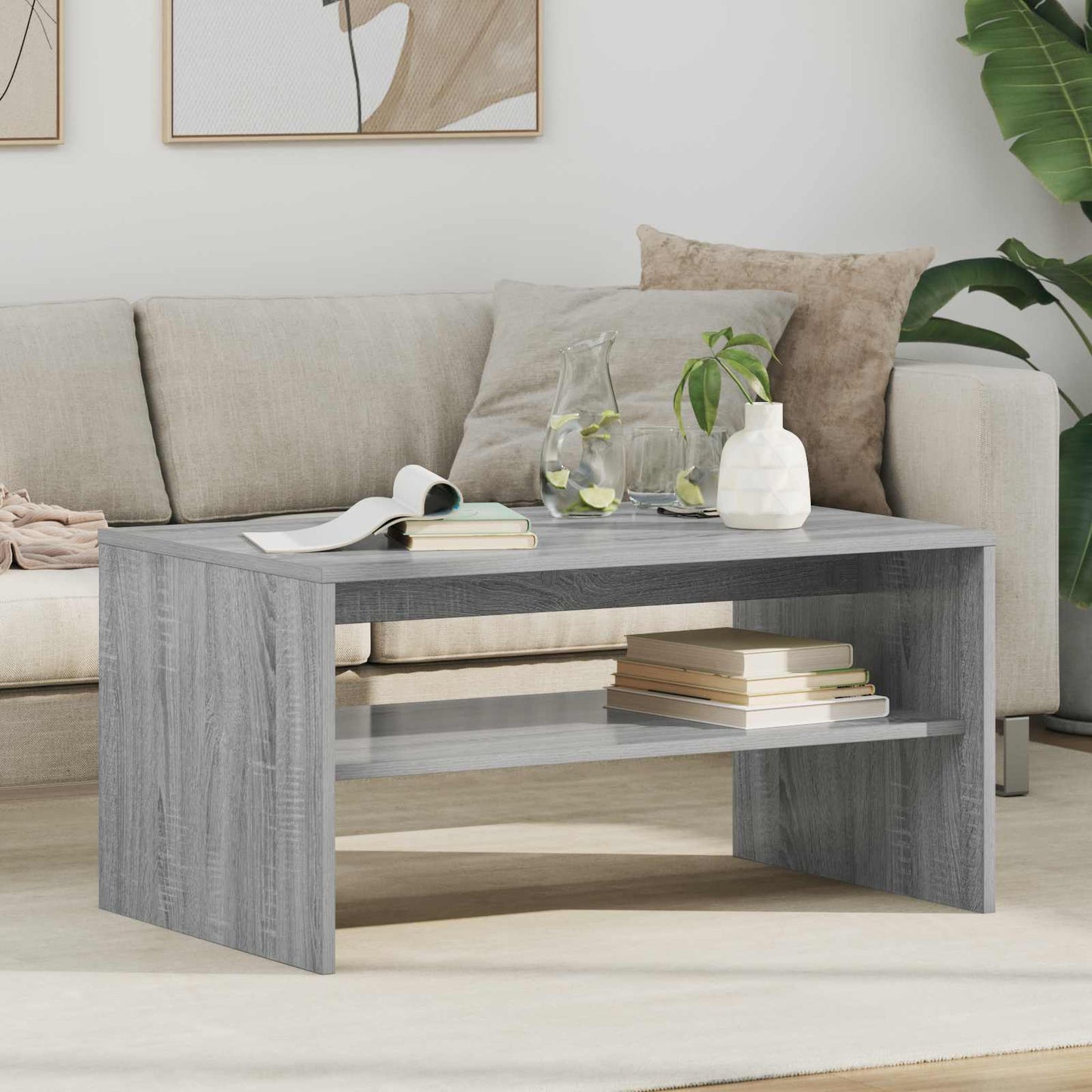 Tavolino da salotto Grigio Sonoma 80 x 50 x 40 cm