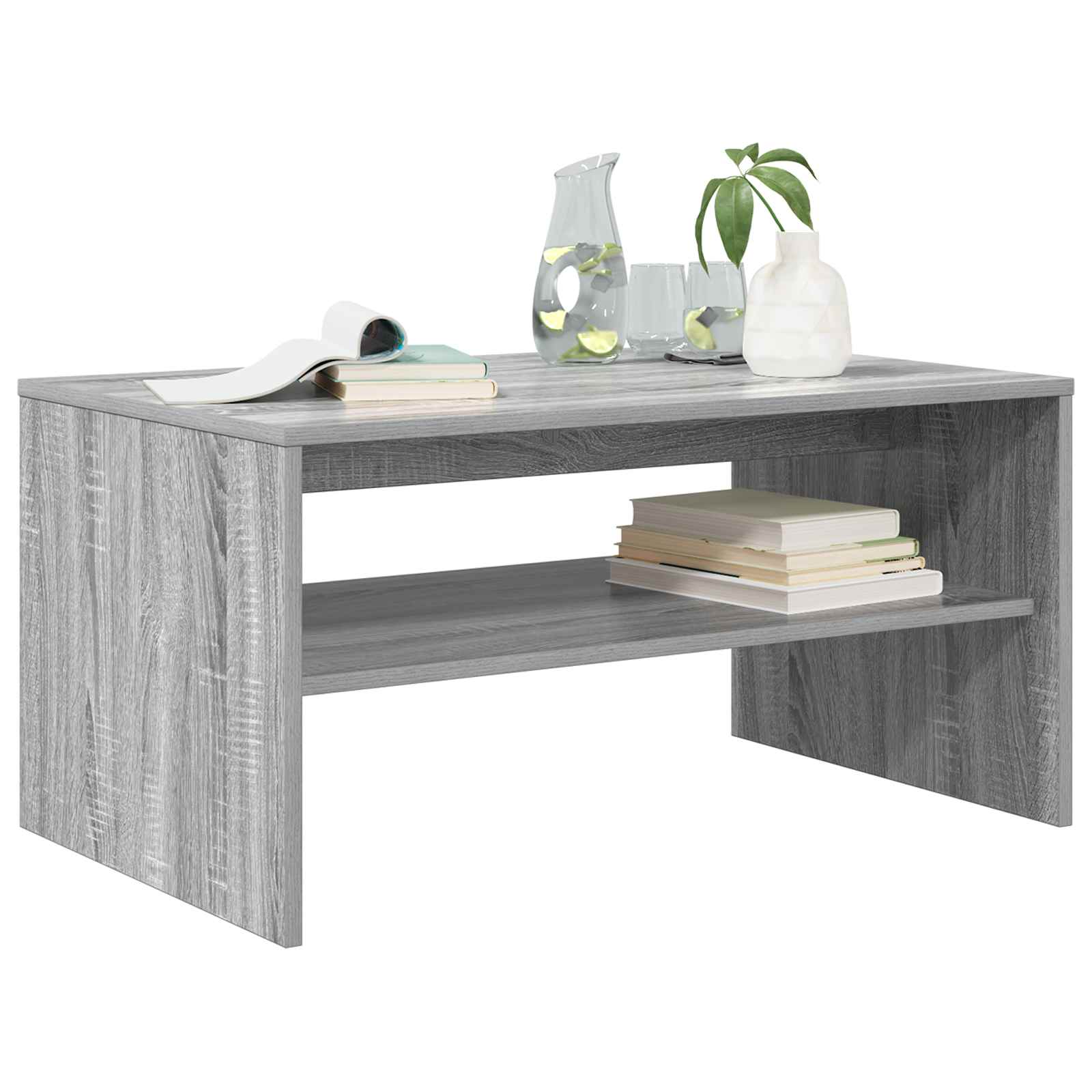 Tavolino da salotto Grigio Sonoma 80 x 50 x 40 cm | homemem39