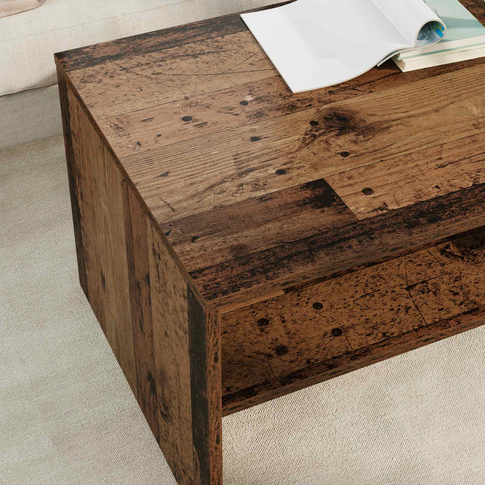 Tavolino da salotto Legno vecchio 100 x 50 x 40 cm | homemem39