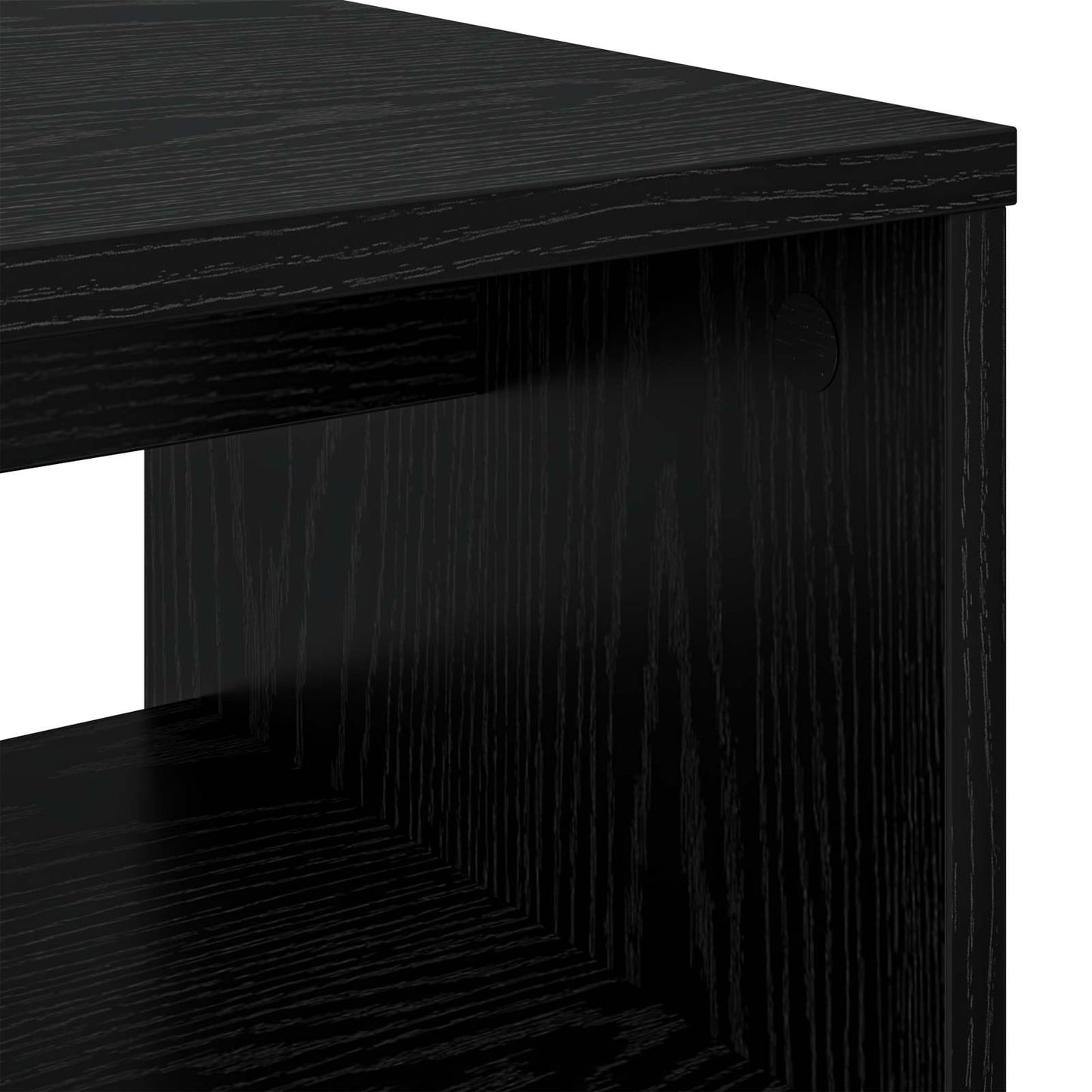 Mobile TV Rovere Nero 60 x 35 x 40 cm Legno multistrato | homemem39