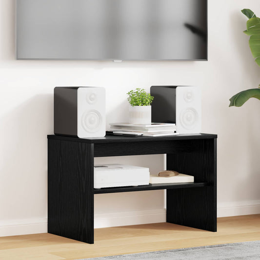 Mobile TV Rovere Nero 60 x 35 x 40 cm Legno multistrato