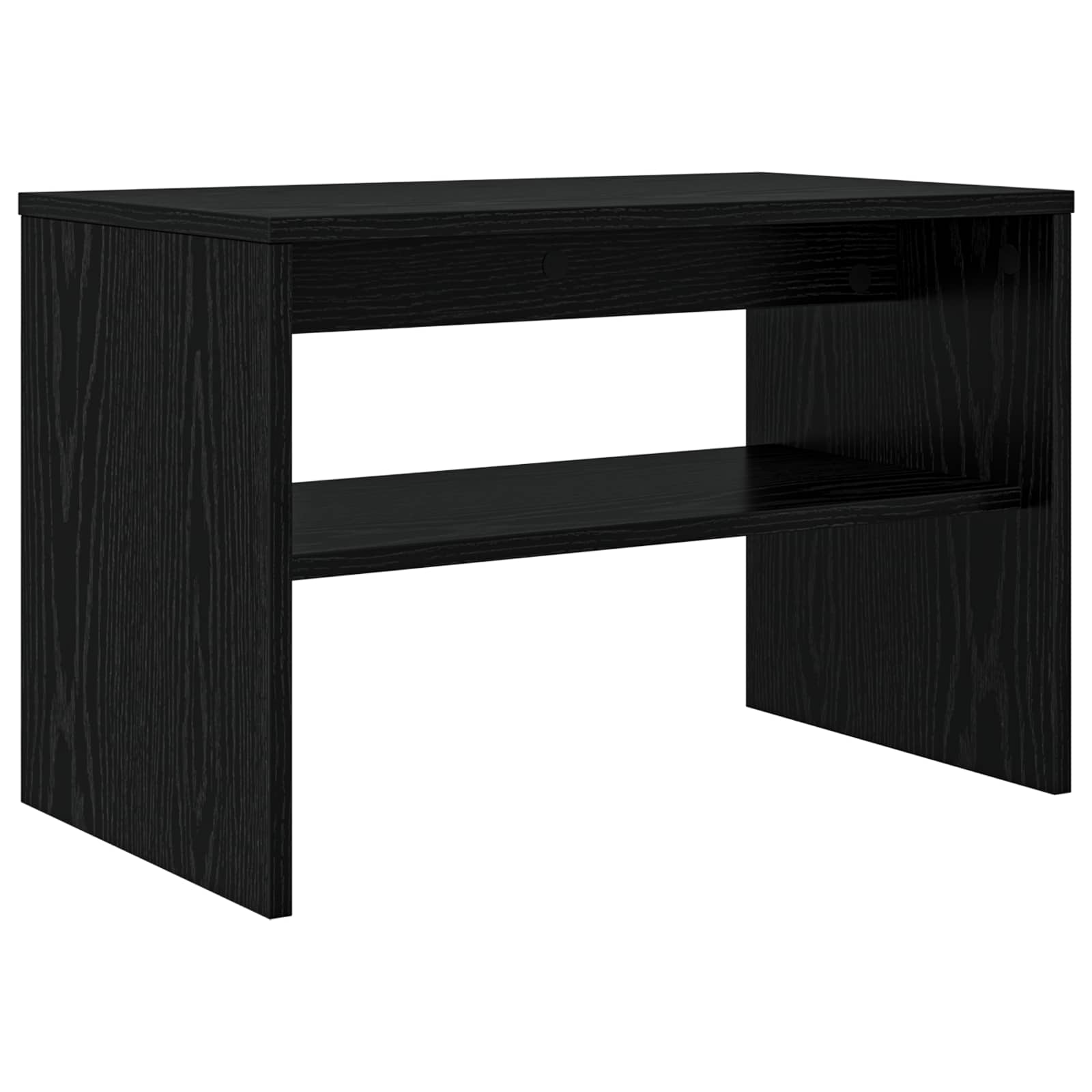 Mobile TV Rovere Nero 60 x 35 x 40 cm Legno multistrato | homemem39