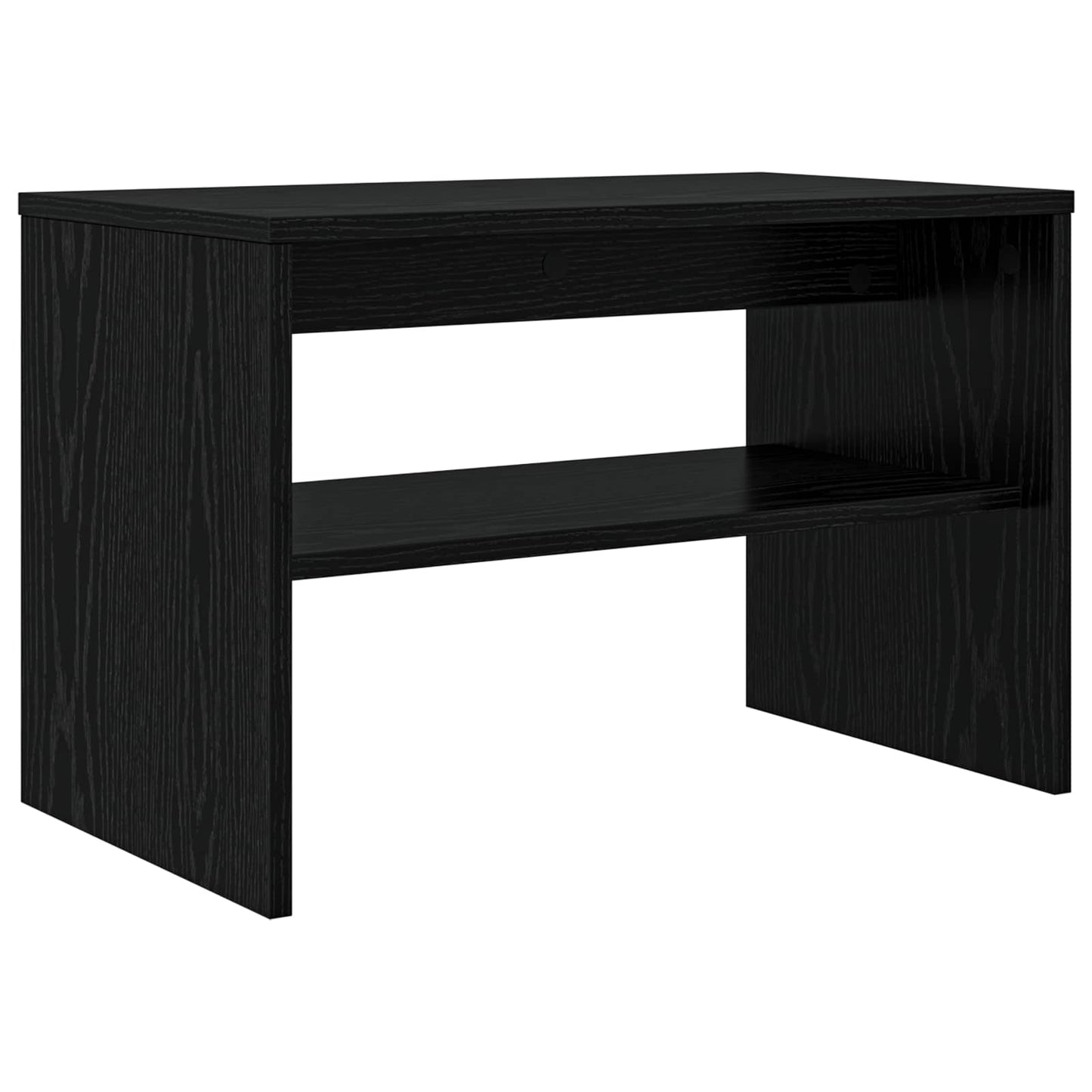 Mobile TV Rovere Nero 60 x 35 x 40 cm Legno multistrato