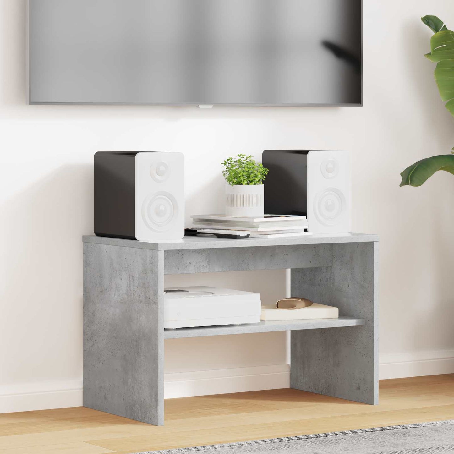 Mobile TV Grigio cemento 60 x 35 x 40 cm Legno multistrato
